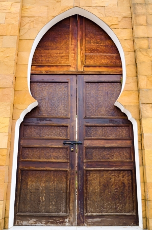 old wooden Church Doorの写真素材