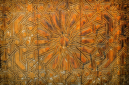 Wood carved ornamentの写真素材