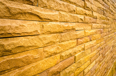 Stone walls with glossy appearanceの写真素材