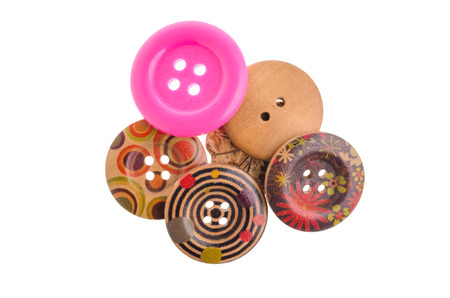 Sewing buttons, Plastic buttons, Colorful buttons background, Buttons close up, Buttons backgroundの写真素材