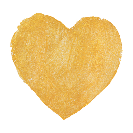 drawing gold Heart.の写真素材