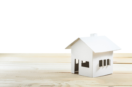 House paper on woodの写真素材