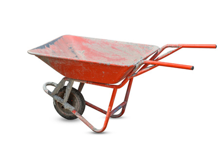 Trolley for Construction in white backgroundの写真素材