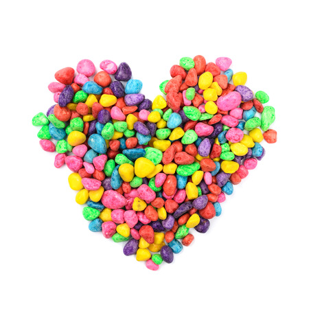 Photo of Colored rocks heart