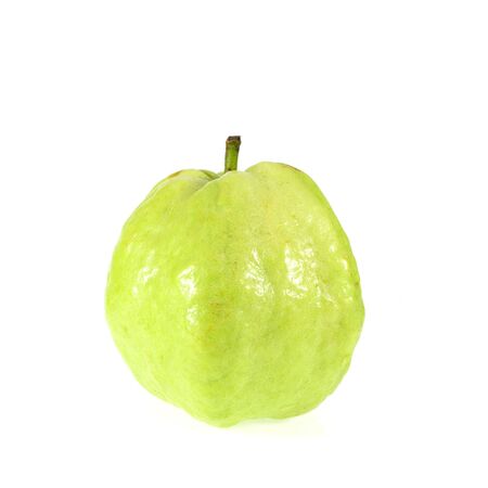 Guava (tropical fruit) on white backgroundの写真素材