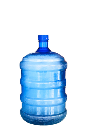 old bottle of water isolated on white background.の写真素材