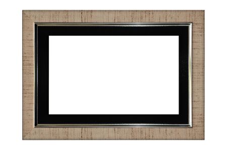 Picture frame wood frame in white background.の写真素材