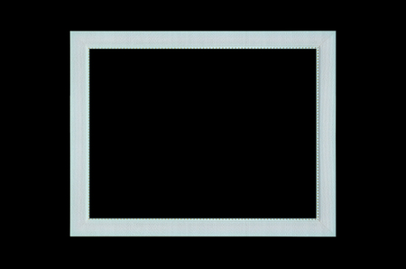 Picture frame wood frame in black background.の写真素材
