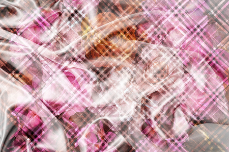 colorful retro flower for printing textile pattern with floral ornament useful as backgroundの写真素材