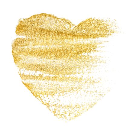 drawing gold Heart.の写真素材