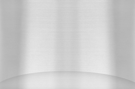 Empty room and light, stainless steel textureの写真素材