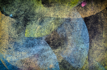 Blackboard drawing colorful backgroundの写真素材