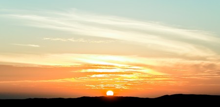 The Sky in the dawnの写真素材