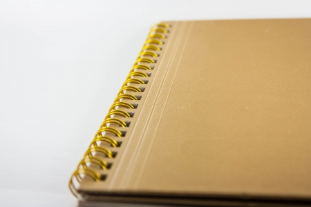 notebook takes notes to do by oneself on back white groundの写真素材