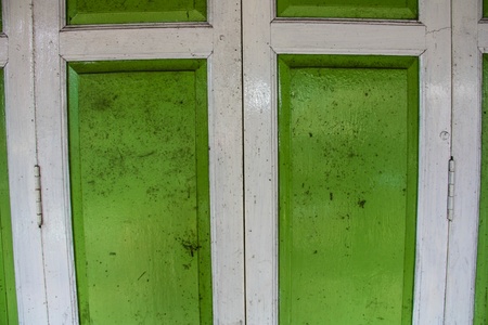 Windows on an abandoned building.の写真素材