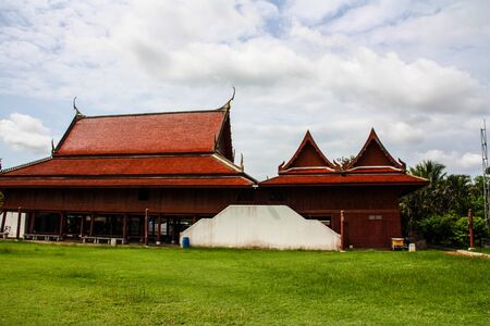 A wat from above in Bangkok, Thailandの写真素材