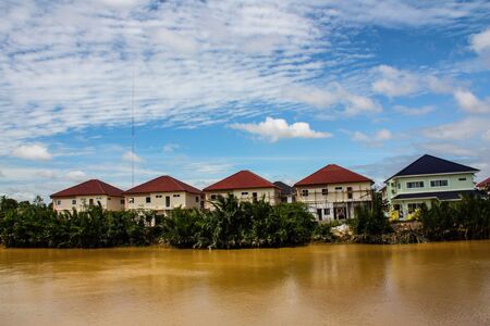 The Chao Phraya River in Bangkokの写真素材
