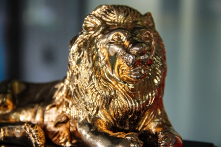Golden Lion in the Forbidden Cityの写真素材