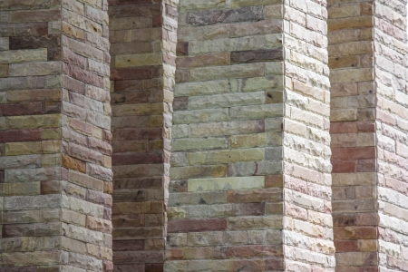 stone pillar of a clock towerの写真素材