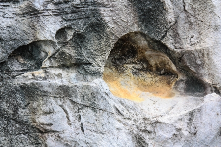 A close-up of surface of granite on seabeach. Russian Far East, Primorye.の写真素材