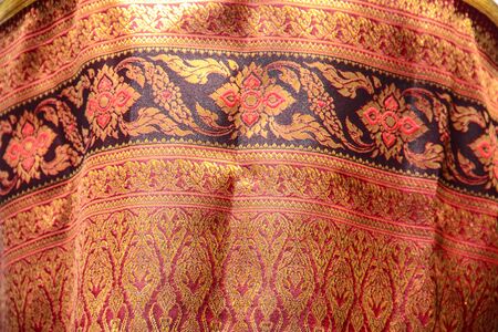 Traditional Thai art on temple wallの写真素材