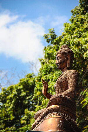 Golden Buddha Statueの写真素材