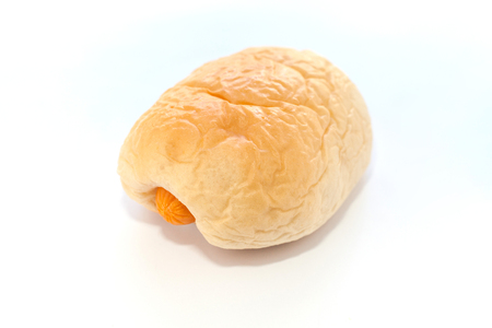 Sausage bakery on a white background.の写真素材