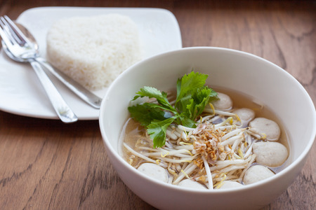 Clear water noodlesの写真素材
