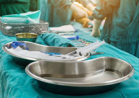 Medical equipment surgical instruments Operating Room in hospital