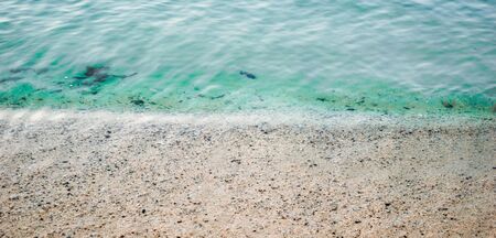 Nang Rum Beach Sattahip Chonburi thailand sea to sky water and boatの写真素材