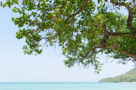 Beach Sattahip Chonburi thailand sea to sky water and boatの写真素材