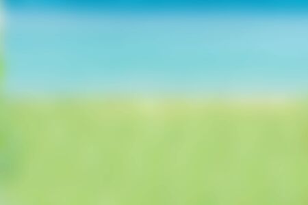 Smooth light blue green Orange evening blurred background.の写真素材