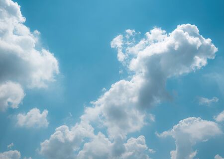 Sky and clouds On a good day backgroundの写真素材
