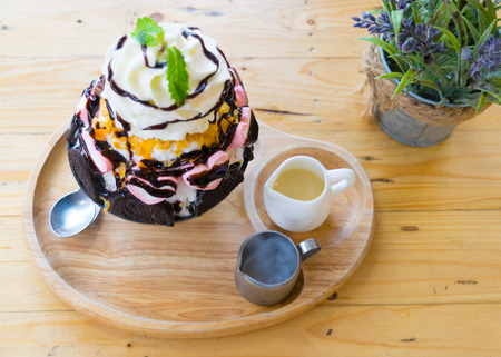 Bingsu Ice milkの写真素材