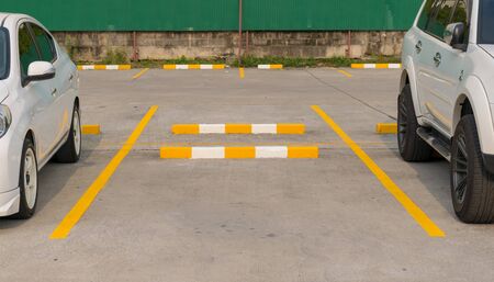 Parking lot place In outdoor locations Department storeの写真素材