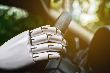 Robot smart car driving system automatic future robot arm control.