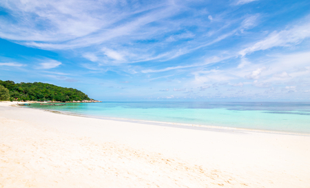 Sea and clear water beach have a holiday summer relaxing and travel bright sky koh lipe thailandの写真素材