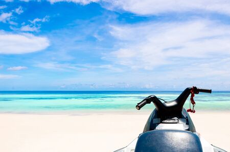Jet ski water sports at sea summer holiday activitiesの写真素材