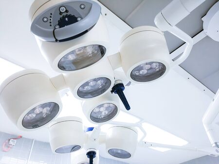 Light illuminated in Surgery Operating room in hospitalの写真素材