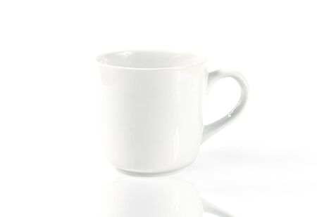 Coffee cup hot drink On a white backgroundの写真素材