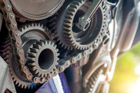 gears engineering and industry or concepts such mechanical transmissionsの写真素材