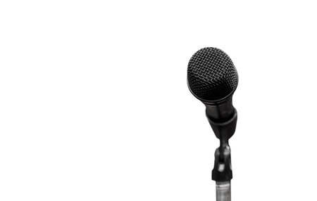 Microphone meet lecture over the people forum Meeting Training Learning Coachingの写真素材