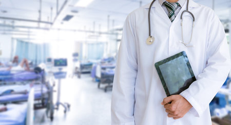 Medical medicine concept staff people and team of doctor and nurse in hospital.の写真素材