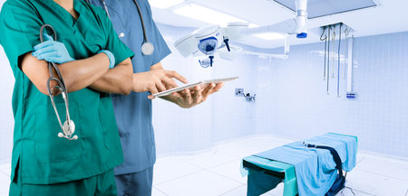 operating room in the hospital concept background imageの写真素材