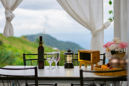 Fruit wine and wine glasses, music and speakers

relax natureの写真素材