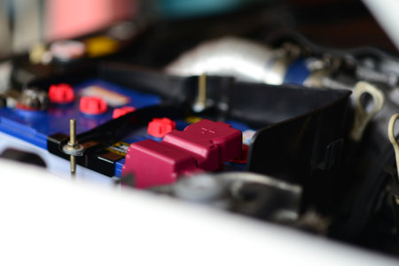 battery the car maintenance 12 volt carの写真素材