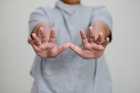 Child's handの写真素材