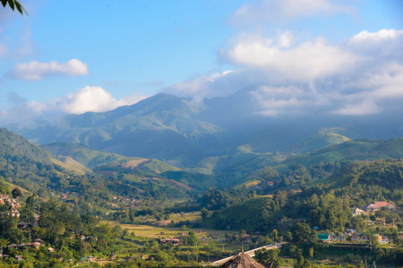 Beautiful mountain view in Nan Province, Thailand