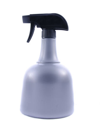 Plastic bottle spray on isolated backgroundの写真素材