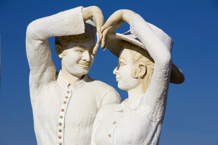 Salt sculpture in the famous and well-know festival calledの写真素材